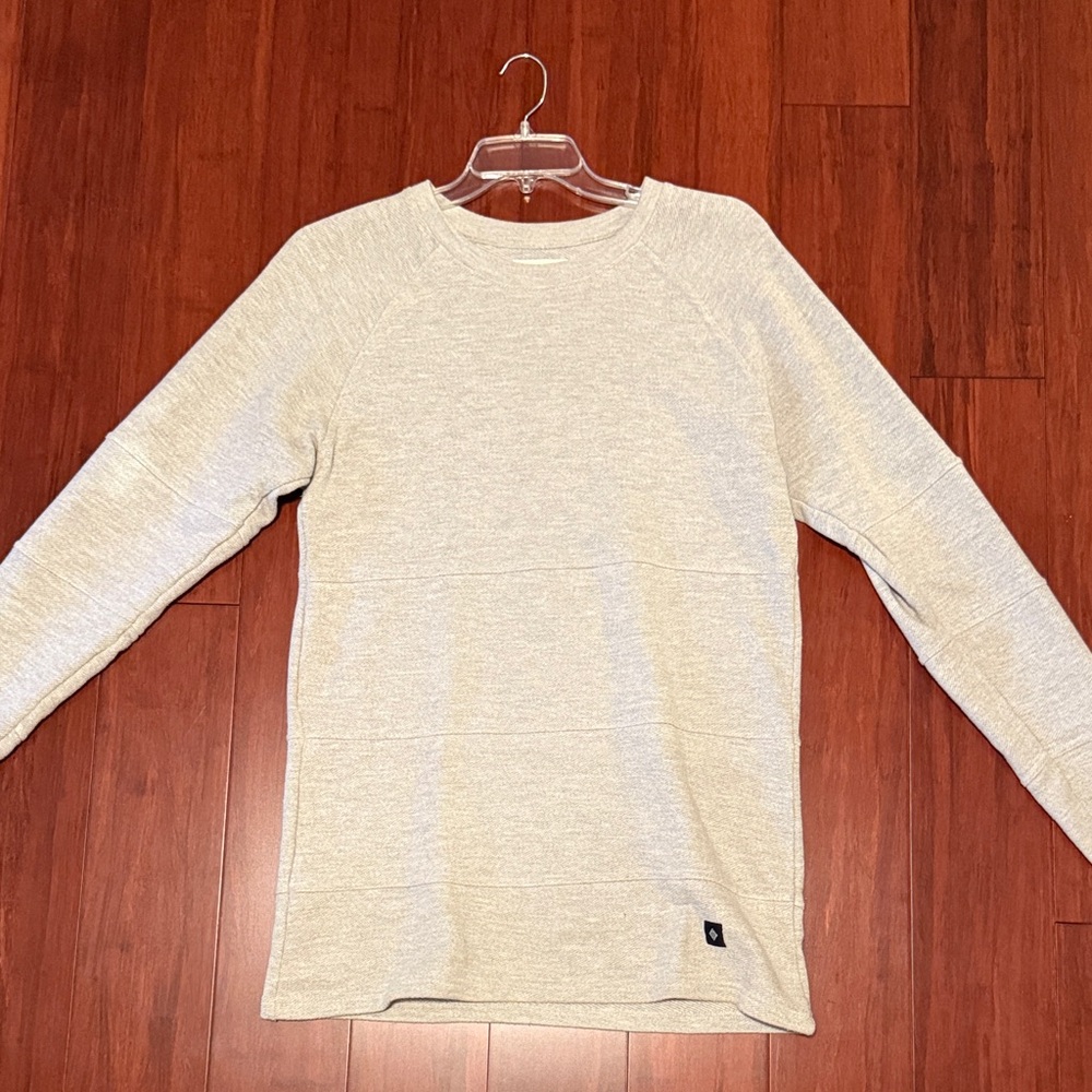 Elegant Beige Long Sleeve Men's Shirt
